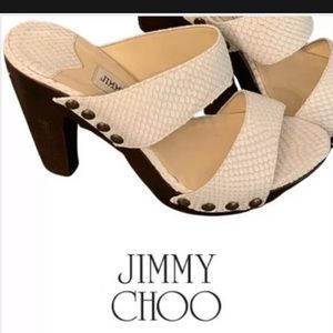 Jimmy Choo Snake skin Sandals NWOT sz 38
